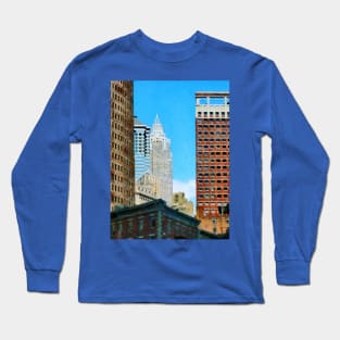 Manhattan Skyscrapers Long Sleeve T-Shirt